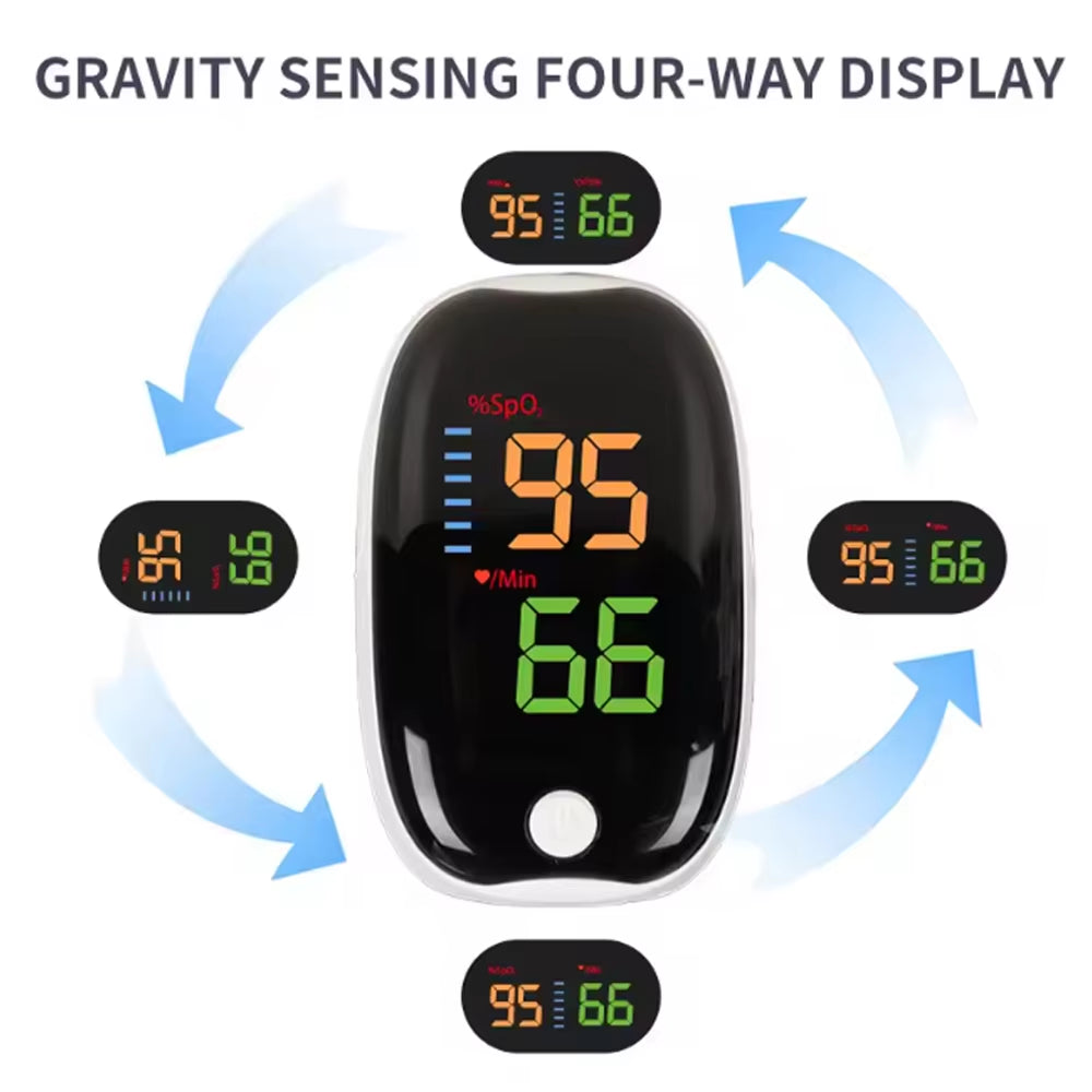 LK89 Finger Pulse Oximeter Medical Portable Blood Oxygen Oxymetre Heart Rate Saturation Meter OLED Oximetro De Dedo LED Display